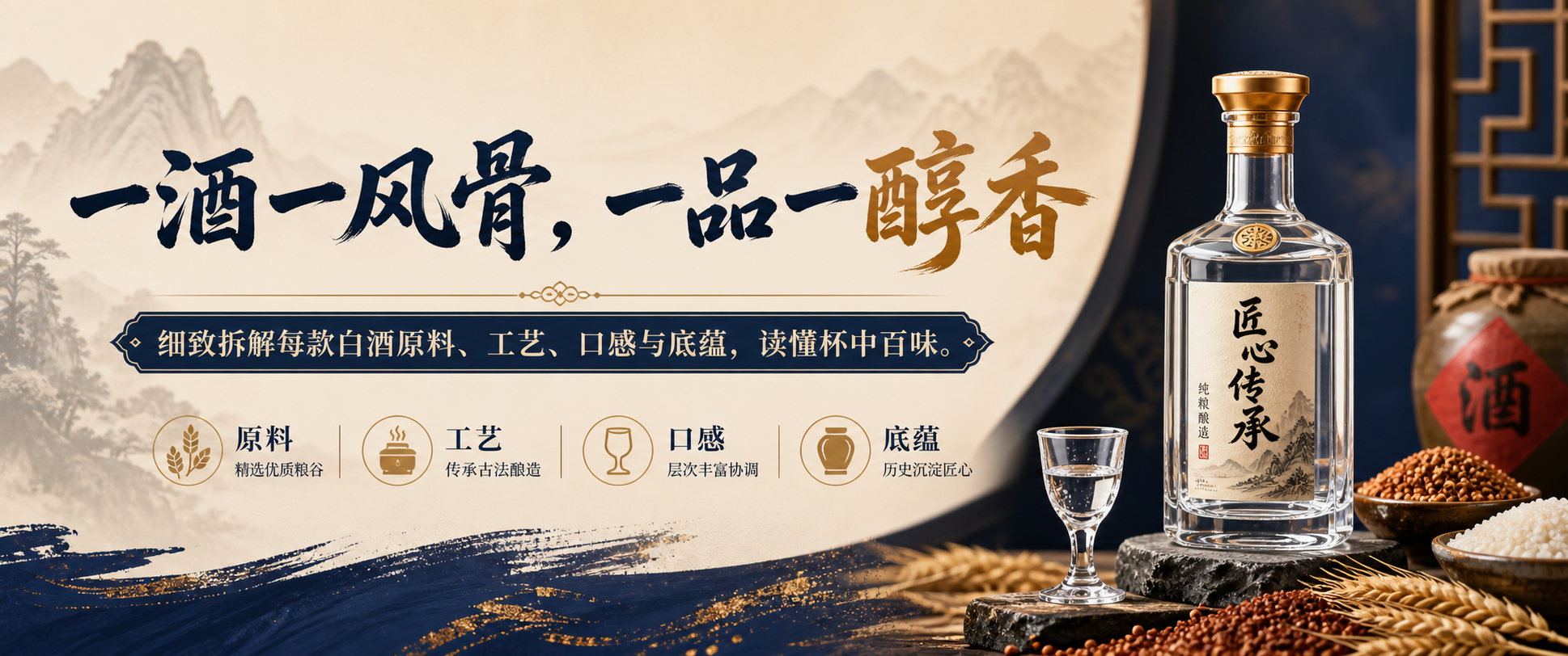 一酒一风骨，一品一醇香